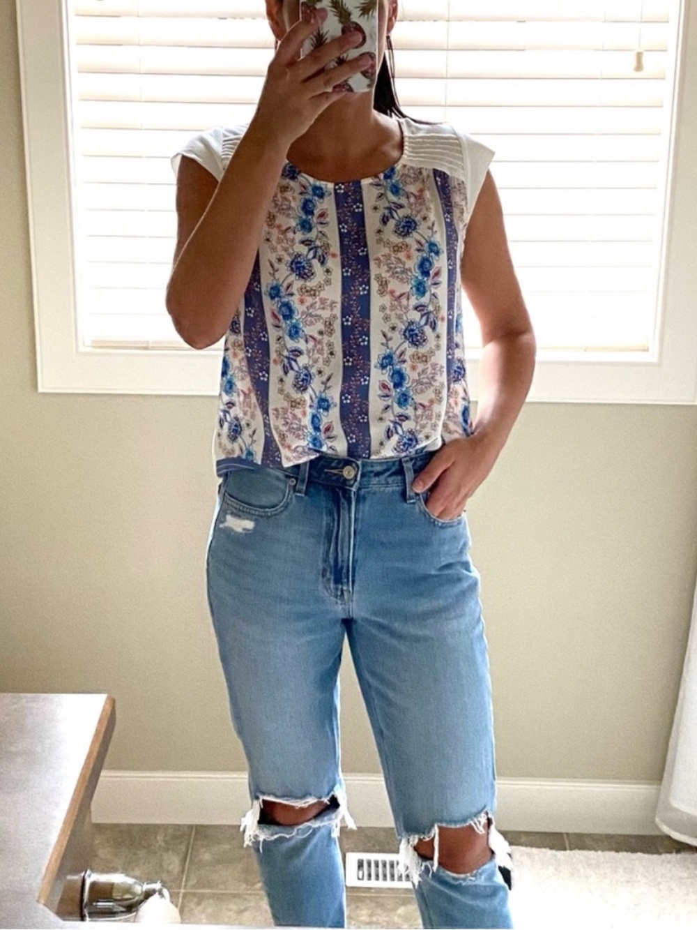 LC Lauren Conrad Cap Sleeve Tee Small